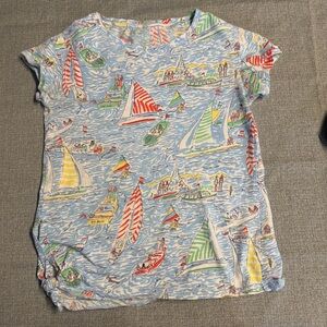 Lilly Pulitzer women’s Sailing Tee - Blue Multicolor